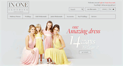 Desktop Screenshot of inoneclothing.com